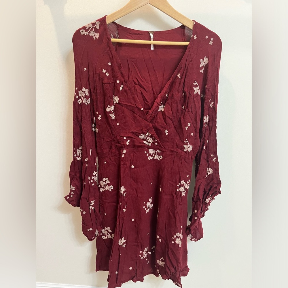 Free People Burgundy Dress